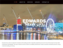 Tablet Screenshot of edwardsheavylift.com